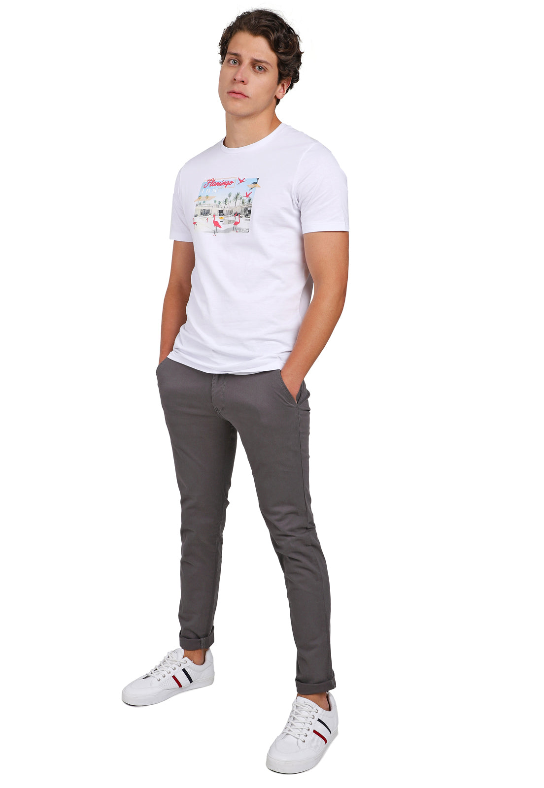 PANTALON EN DRIL LICRADO