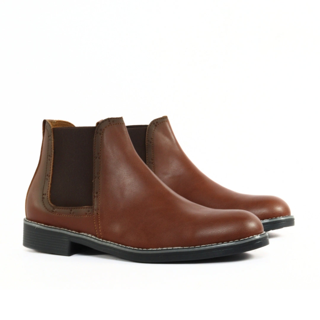 BOTIN CHELSEA BRILLANTE REDONDO