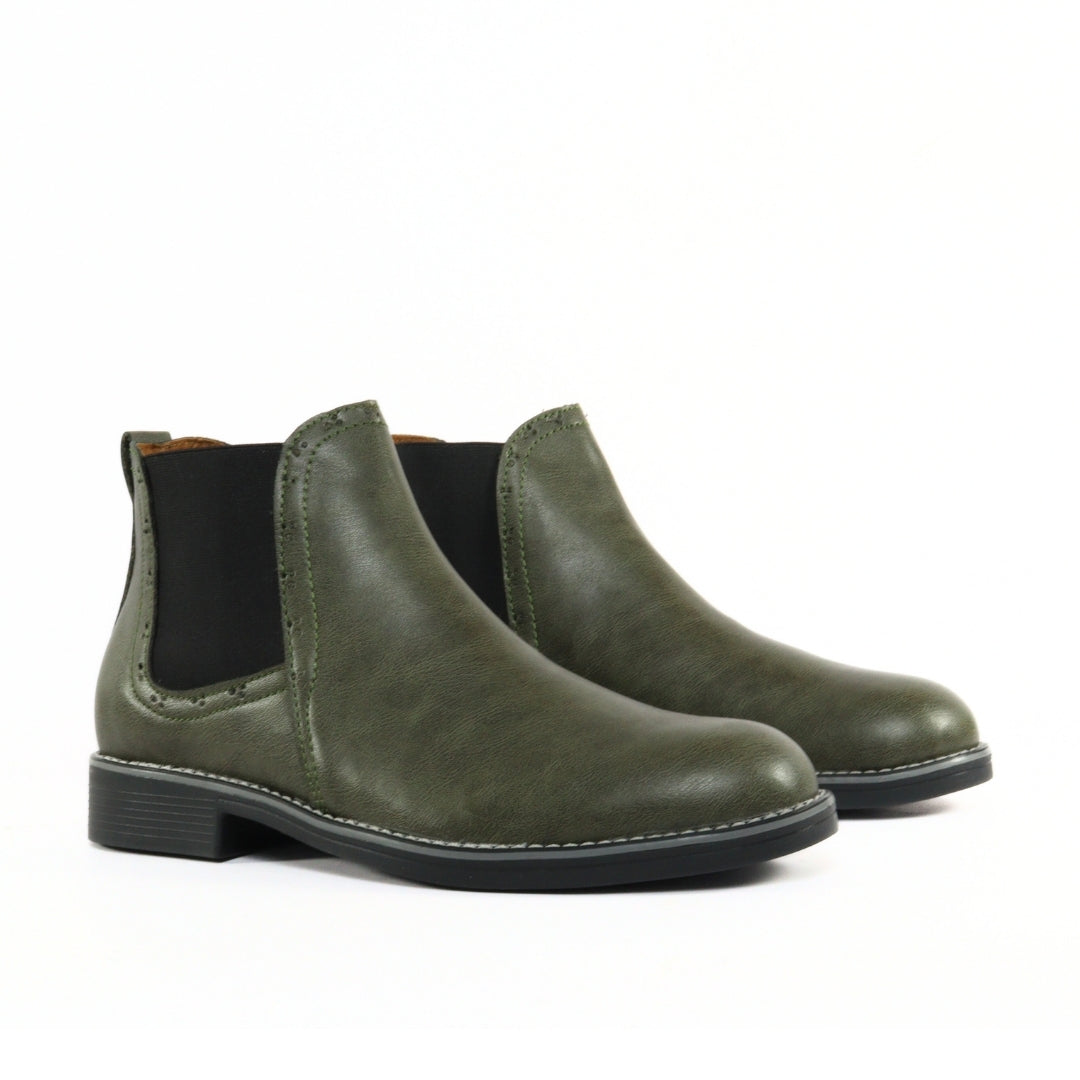 BOTIN CHELSEA BRILLANTE REDONDO