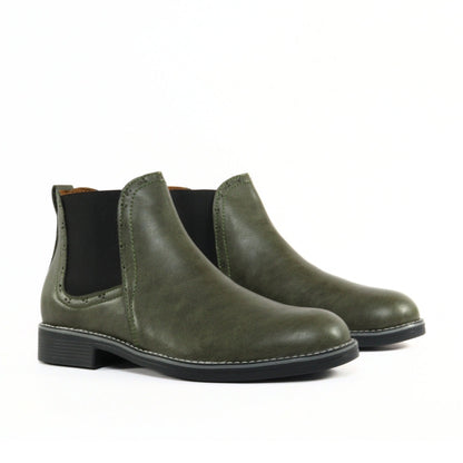 BOTIN CHELSEA BRILLANTE REDONDO
