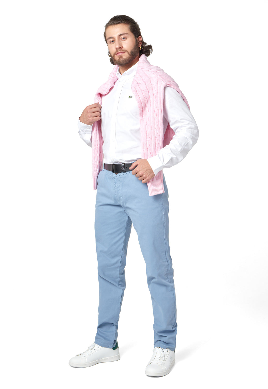 PANTALON EN DRIL LICRADO