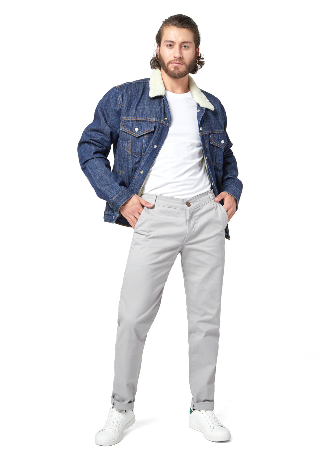 PANTALON EN DRIL LICRADO