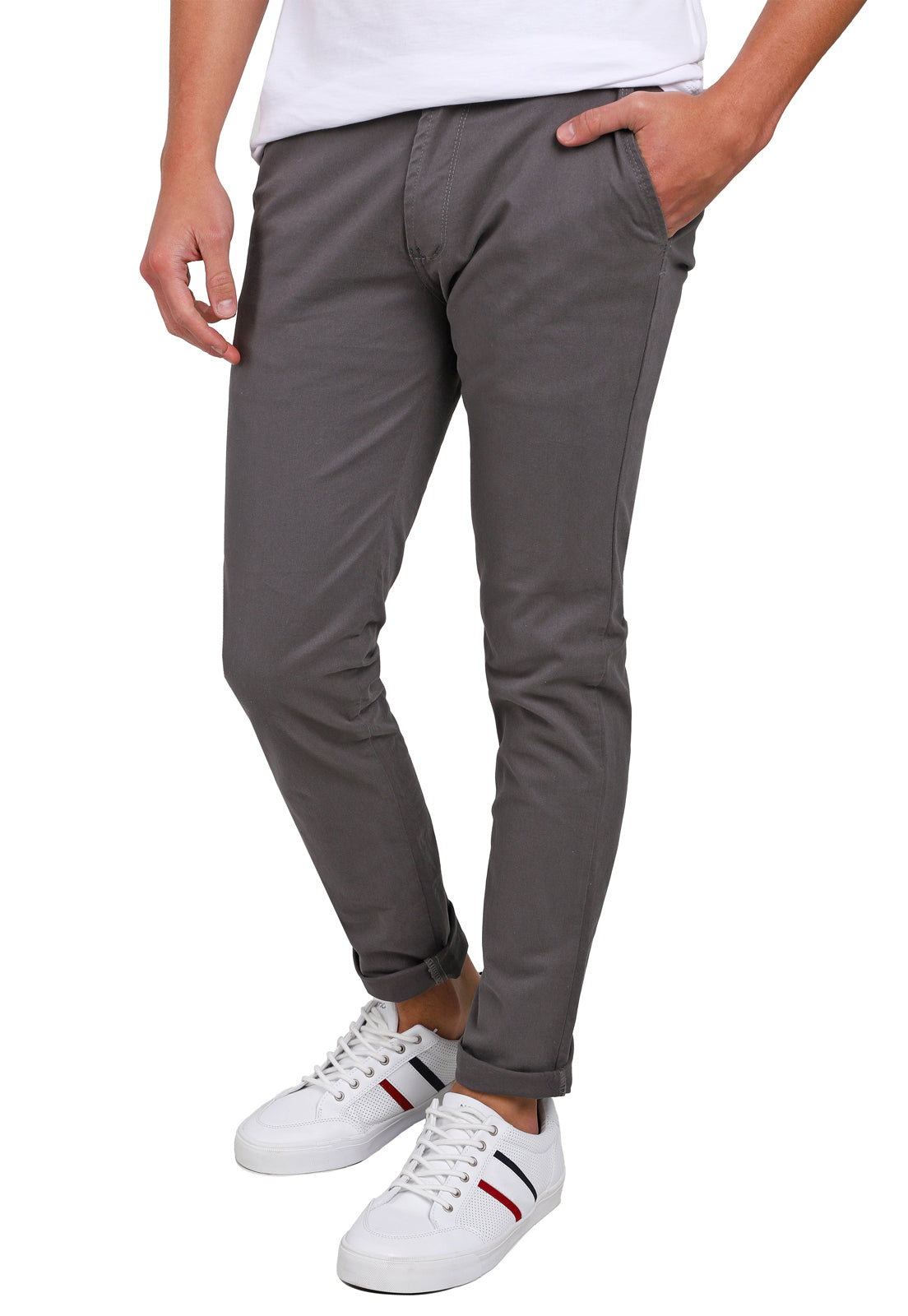 PANTALON EN DRIL LICRADO